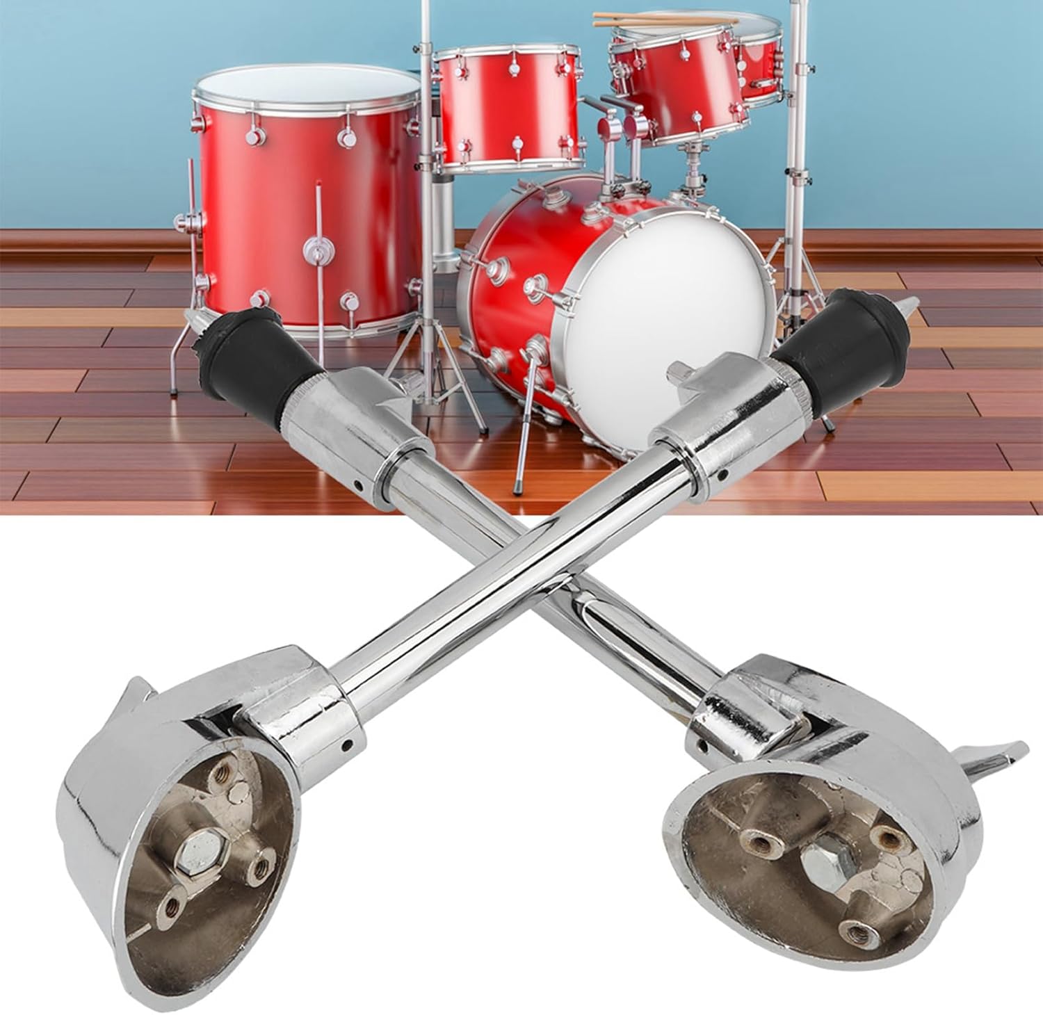 2 Pcs Anti Skid Drum Feet Percussion Accessory Leg Bass Drum Feet Instrument Accessory Stable Steel Drum Spur Foot Pedal Bracket for Percussion Herrajes