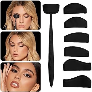 Eyeshadow Crease Line Kit 6 In 1 Silicone Eyeshadow Stamp Reusable Eyeshadow Applicators Quick Eye Makeup Tool For Beginners And Creative Makeup Artists.