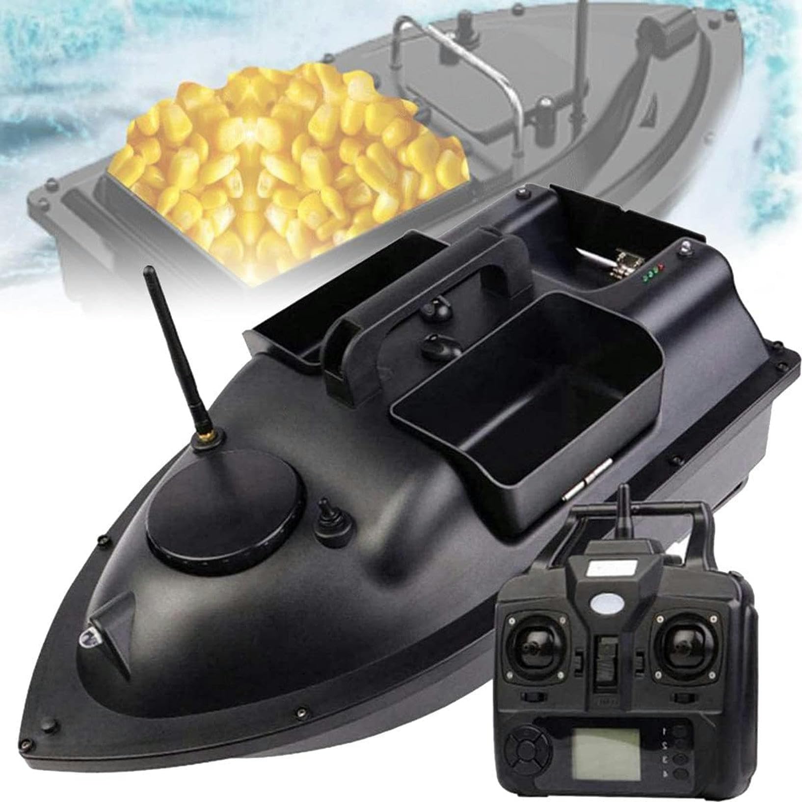 Bateau amorceur pêche carpe radiocommandé pour explorer les rivières et grands lacs
