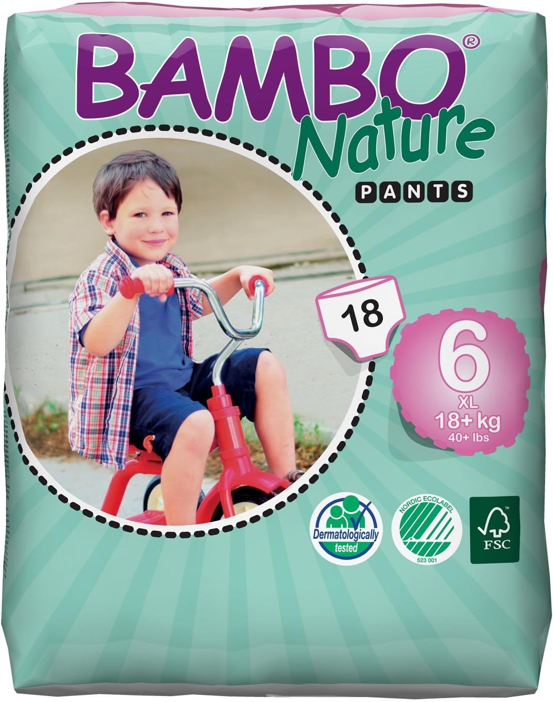 Bambo Pull Up Trainer Pants XL 18 Pull-up Nappies 18+ kg, 40+ lb