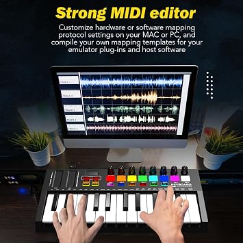 MIDI keyboard Professional audio MIDI Controller Intelligent portable arrangement percussion pad keyboard