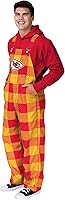 Vista 7 de FOCO NFL mens Nfl Team Logo Plaid Bib Overalls