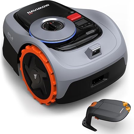 Segway Navimow i105E met garage, robotmaaier zonder begrenzingskabel, ontvangst 500 m², max. 600 m², RTK + Vision grasmaaier, testwinnaar met egelbescherming, gazonrobot, KI-auto in kaart brengen