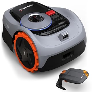 Navimow i105E+Garage, Mähroboter ohne Begrenzungskabel, Empf. 500 m², Max. 600 m², RTK+Vision Rasenmäher Roboter Testsieger, Igelschutz Rasenroboter, KI Auto Kartierung - Amazon product rated Grade A