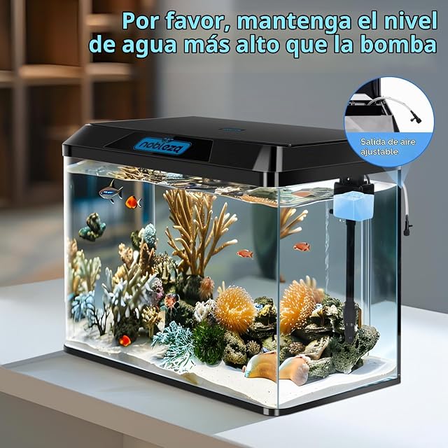 Foto 5 de 7 de Nobleza - 54L Acuarios y Peceras Completas, Peceras de Cristal con Sistema de Filtrado Integrado…