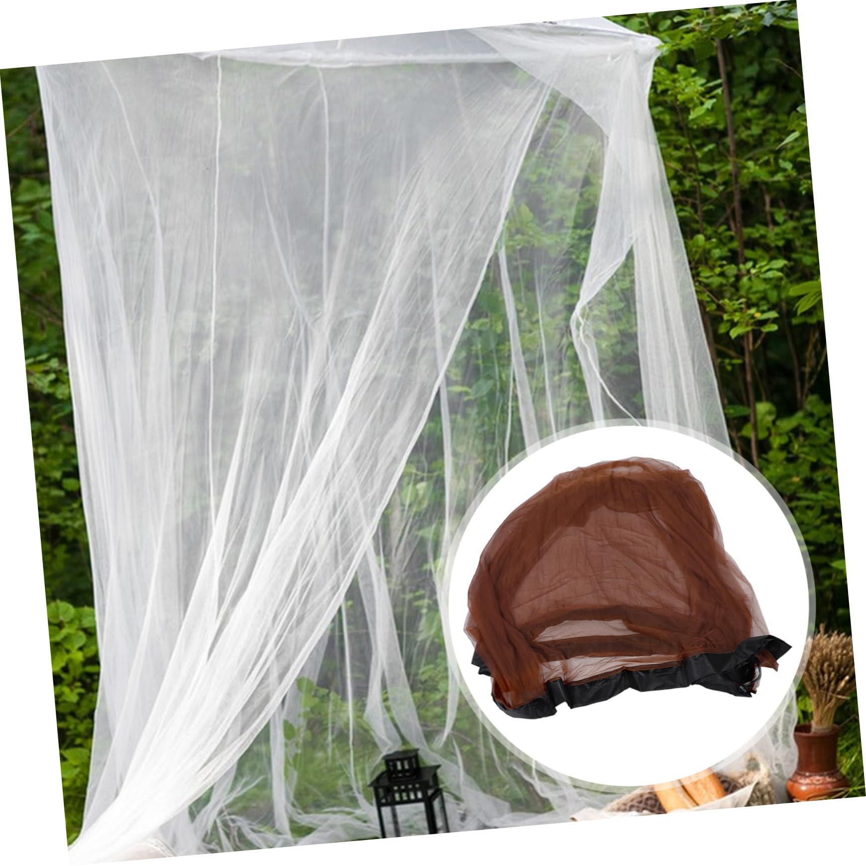 Moskitonetz für Sonnenschirme Insektenschutznetz mit Reißverschlusstür für Terrassen und Camping-schirme Mesh-Design für Blickdichten Schutz