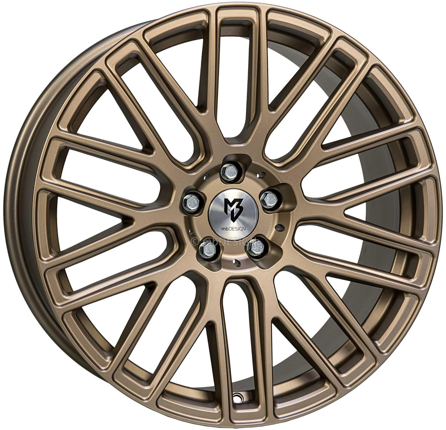 4x MB Design Felgen KV4 8.5Jx18 ET55 5x120 Bronze hell matt kompatibel mit VW T5 T7