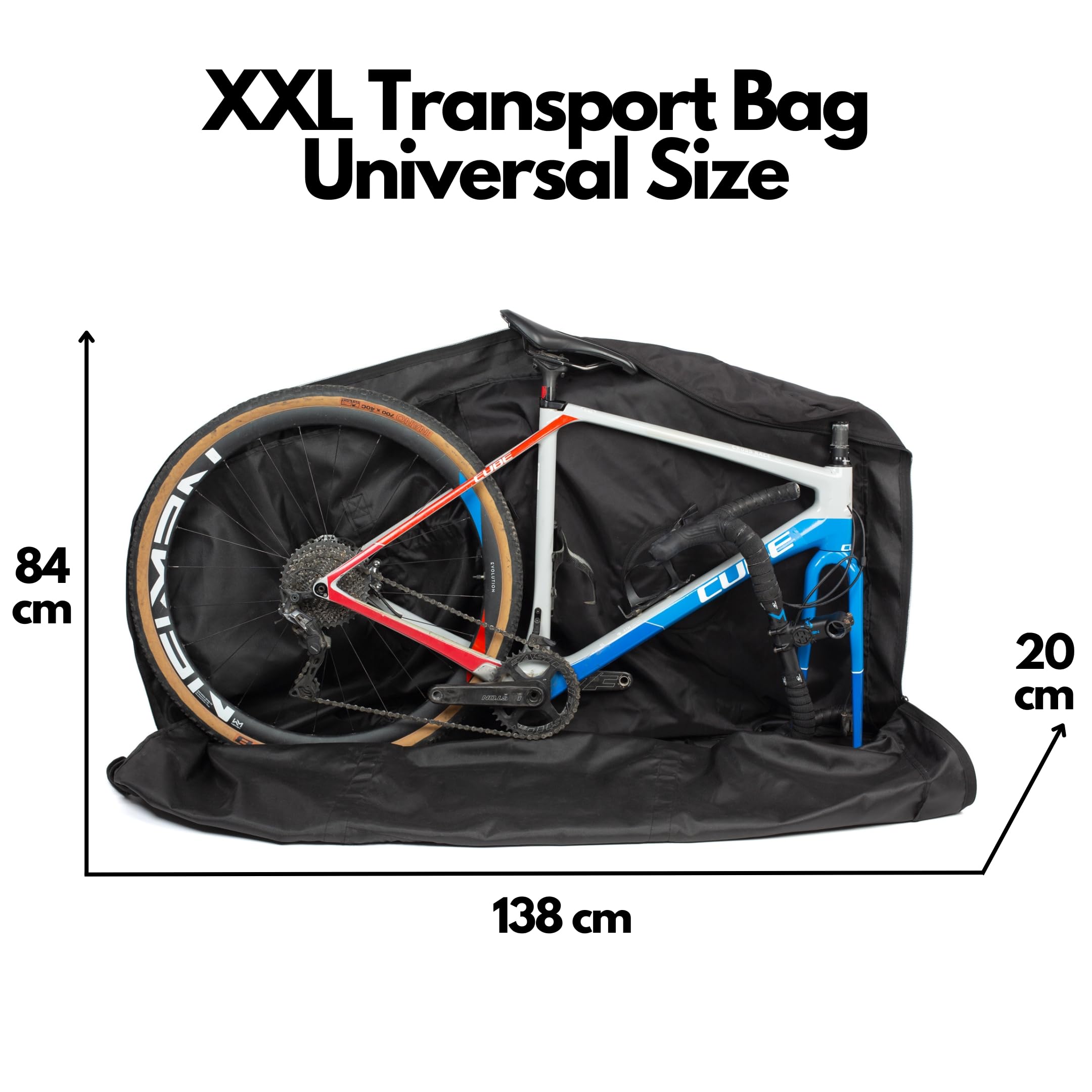 Porta Bici Da Auto Lamaki Borsa Bici Sacca Trasporto Bici XXL
