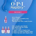 OPI RapiDry So Berry Quick-Crème rouge foncé Opaque Cerry rapide à sec Nail polonais. Vegan, Smudge Proof, séchage rapide. Snow Temps pour gaspiller les vacances 2025