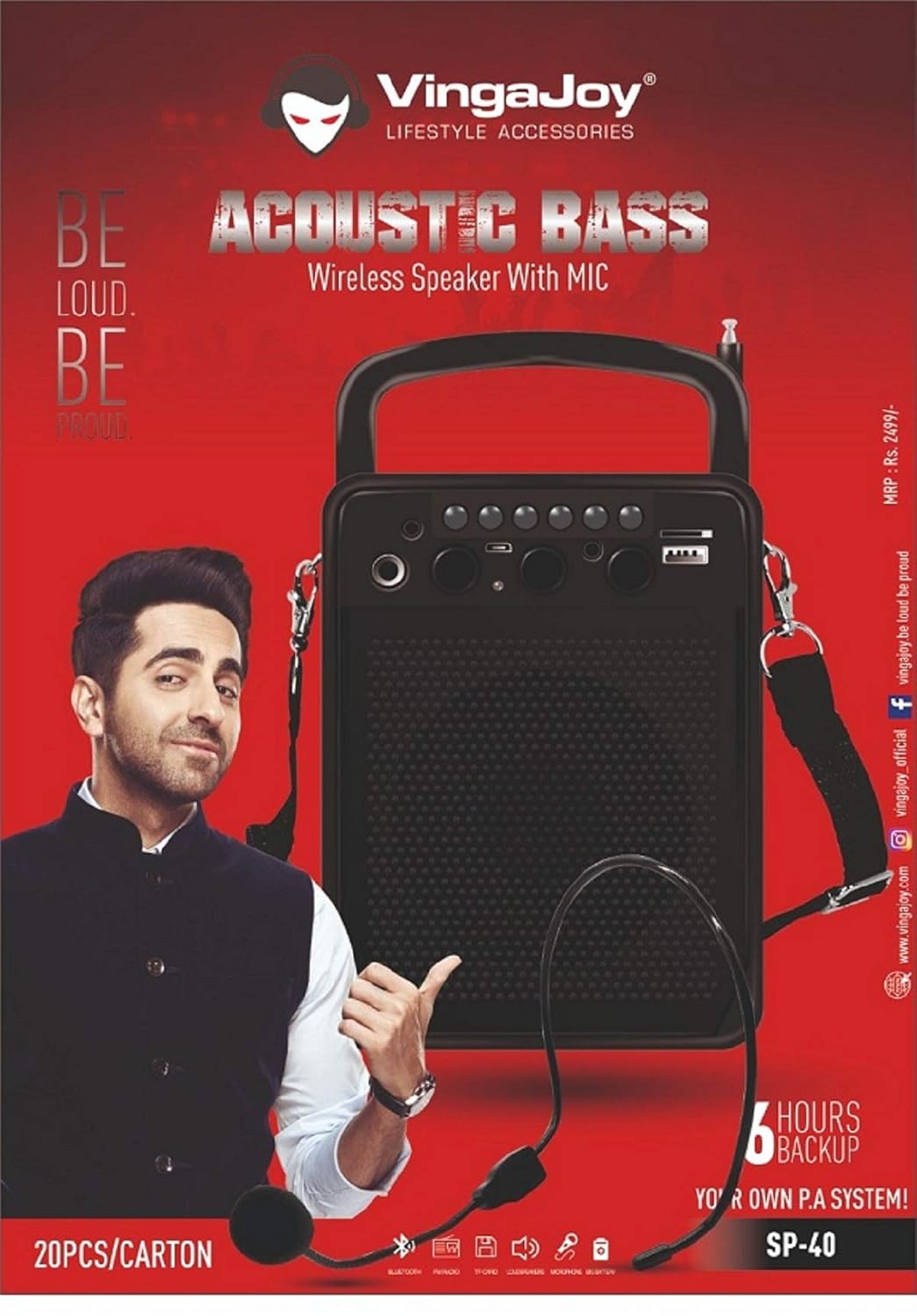 Vingajoy speaker with mic Outlet