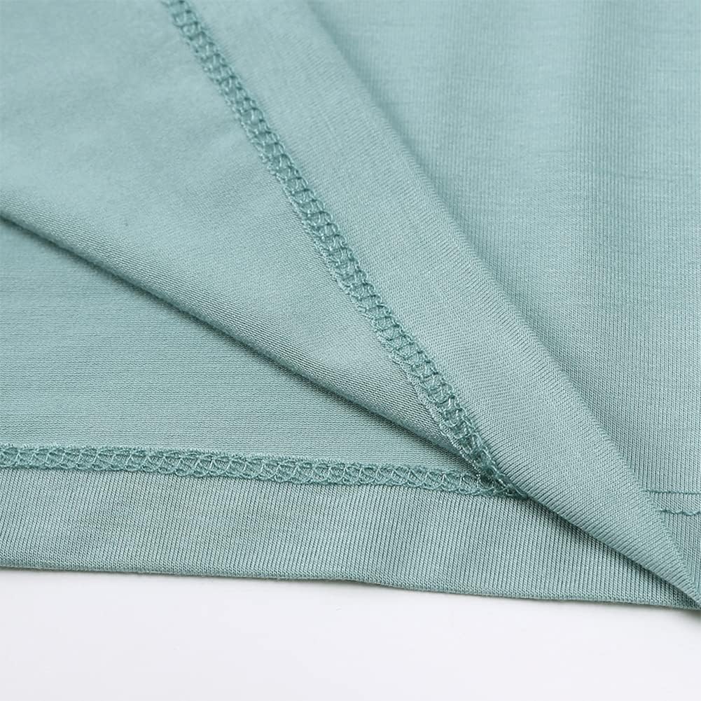 Aablexema Baby Short Summer Pajamas - Toddler Cool Jammies Pjs Rayon from Bamboo,2pcs Kids Sleepwear Set for Boys Girls - Image 5