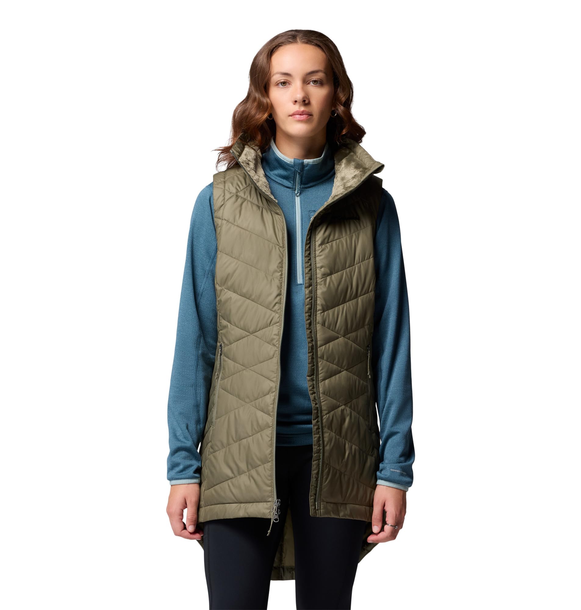 Columbia Damska kamizelka Heavenly Ii, zielona (Stone Green), XS