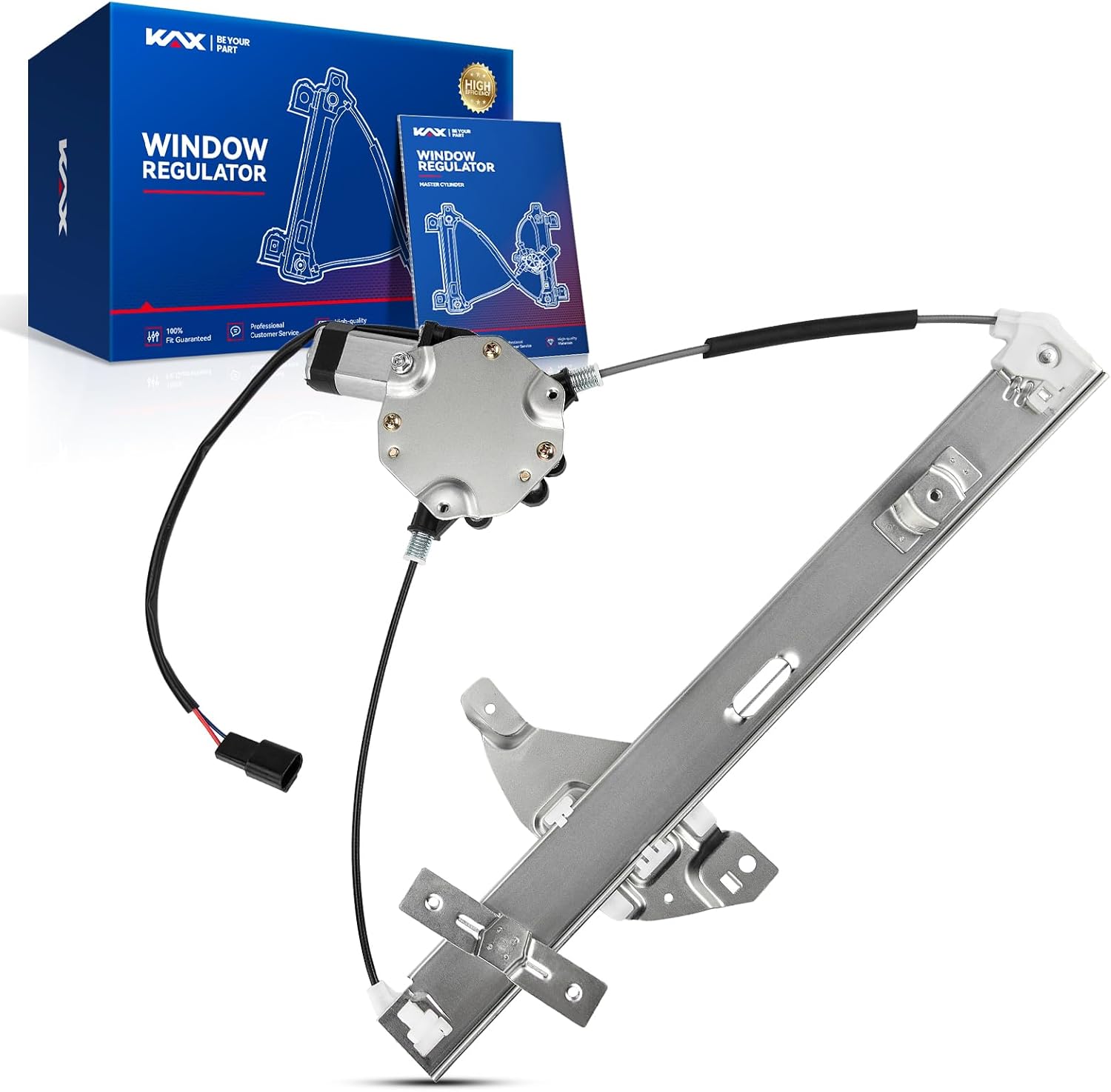 KAX 748-173 Power Window Regulator with Motor Front Right Passenger Side Replacement for 2006-2013 Impala; 2014-2016 Impala Limited