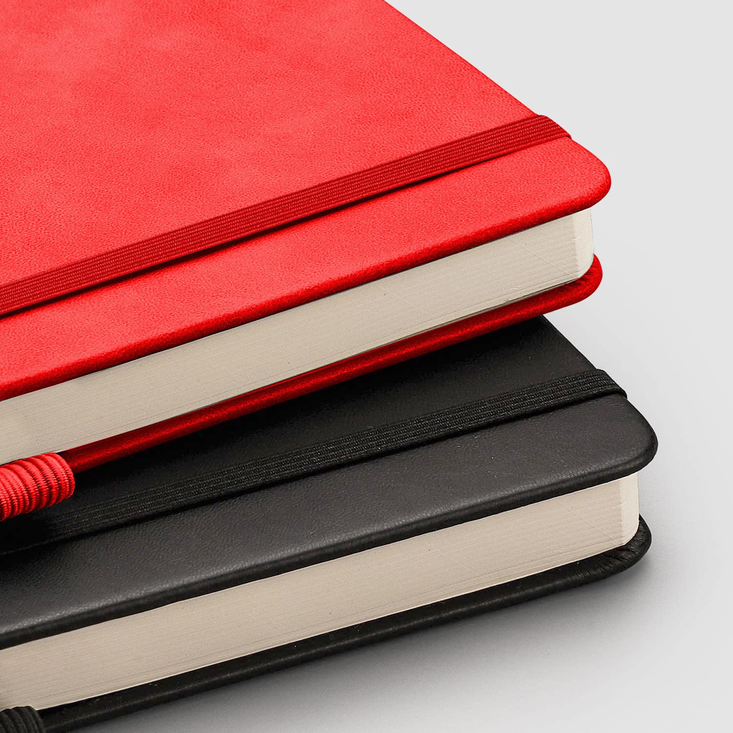 RETTACY Blank Notebook A5 Plain Notebook 2 Pack, 384 Pages Unlined Notebook with 100gsm Blank Paper, Pen Holder, Inner Pocket - Image 3