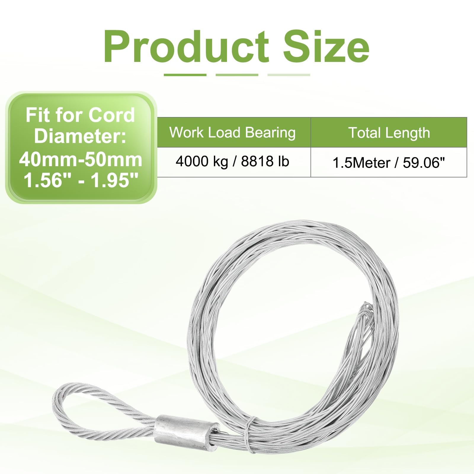 PATIKIL Cable Pulling Grip for 40-50mm (1.56"-1.95") OD Cord - Image 2
