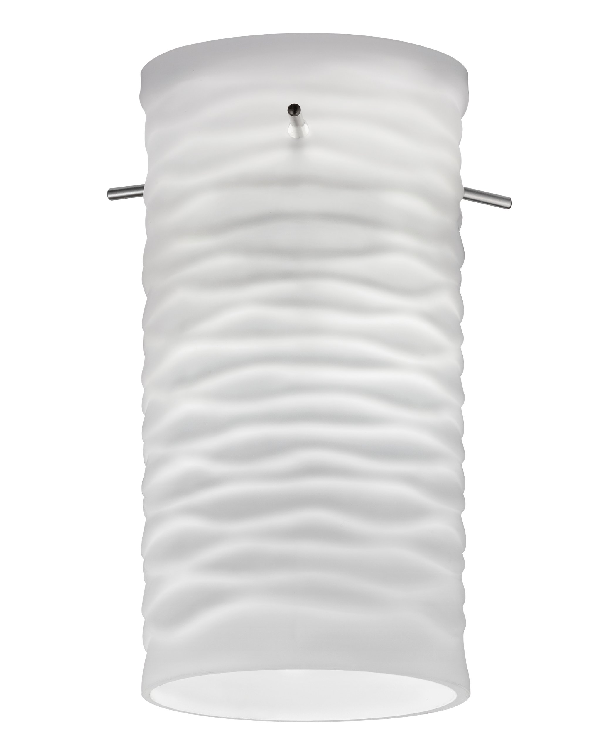 Lithonia Lighting M6 DGWV 1003 ME Decorative Cylinder Wave Shade, 120 Volts, Frosted White