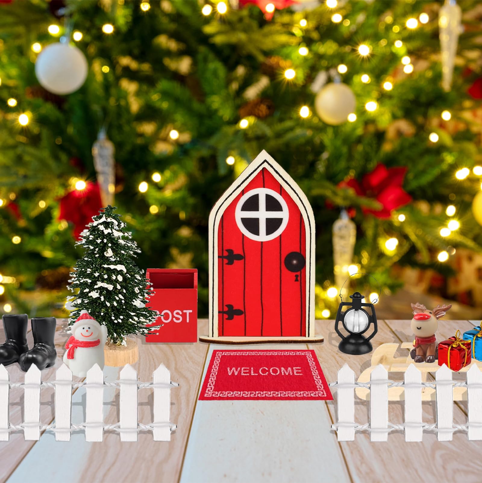 Kit 27 Accessoires Lutin Farceur Noël | Décoration Miniature Camping