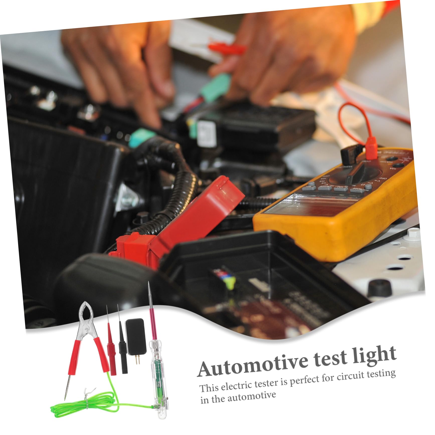 MAGICLULU 4 Set Tester LED per Auto Strumento Diagnostico per Elettrici Compatto e Facile da Usare per Meccanici e Appassionati Include Penna Test e Accessori per Rilevamento Guasti