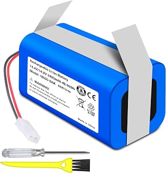MI G1 Vacuum Battery Replacement for Xiaomi MI G 1, Mop Essential G1 MJSTG1, SKV4136GL, for Panasonic MC-WRC53, for Phicomm X3, for PUPPY0O R30/R30 PRO/R35, for FLYCO FC9601/FC9602 Robot Vacuum
