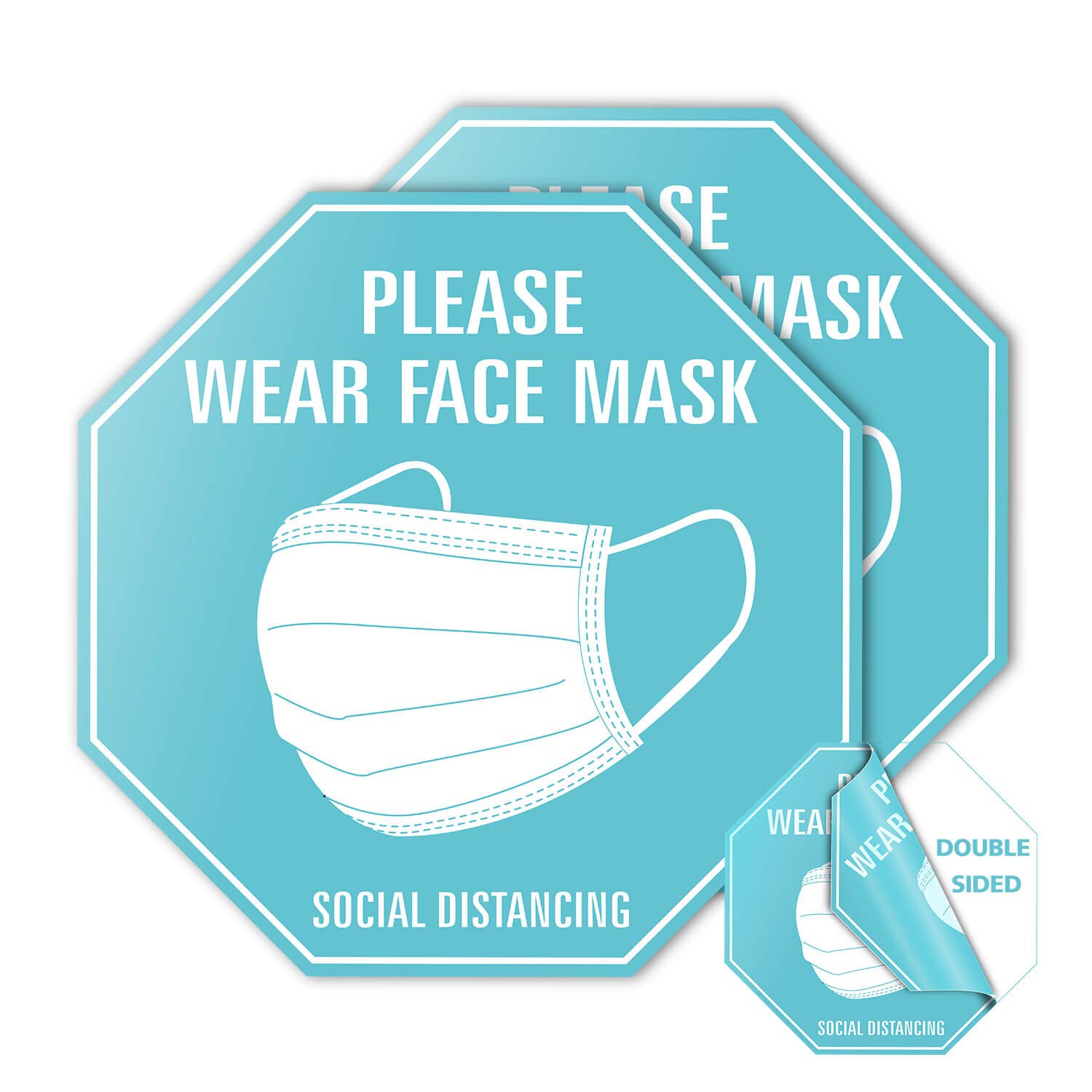 buy-double-sided-2-pack-10-face-required-sign-peel-stick-vinyl