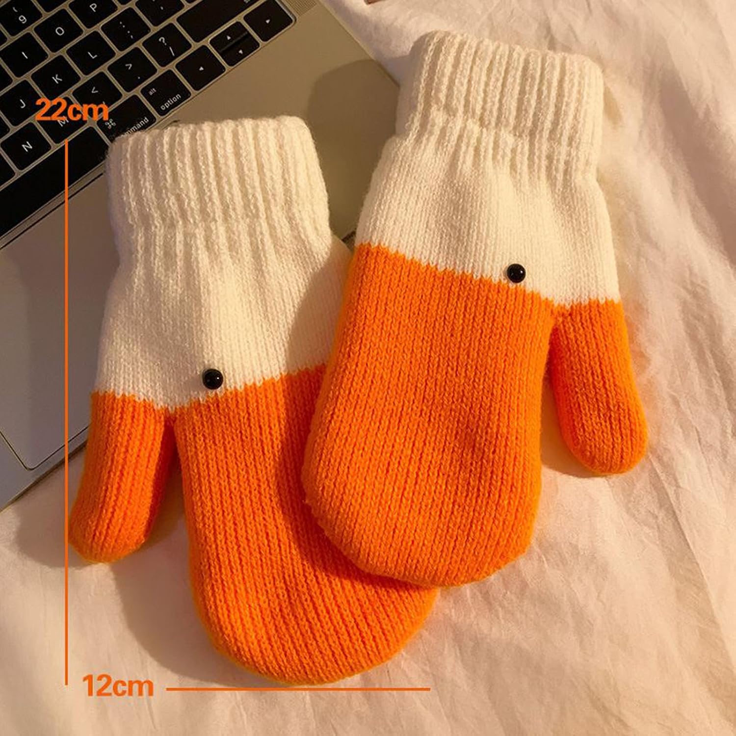 Winter Funny Goose Gloves Warm Thermal Lining Cold Weather Mittens Gifts for Women Girls