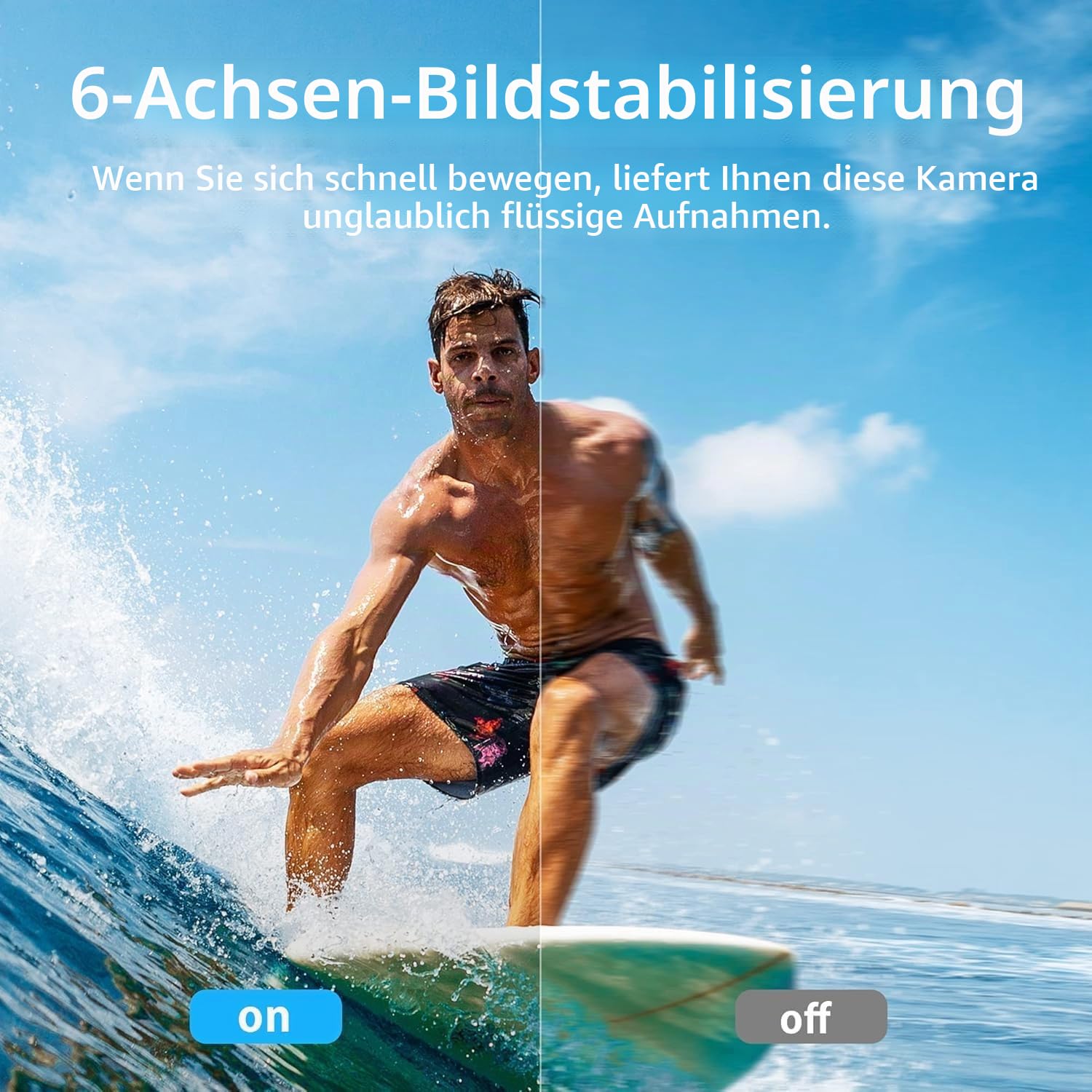 AKASO Action Cam 4K 20MP WiFi Unterwasserkamera IPX8 Wasserdicht Action Kamera EIS 2.0 mit Touchscreen, Zoom, Sprachsteuerung und 2x1350mAh Akkus Kit-Brave 7