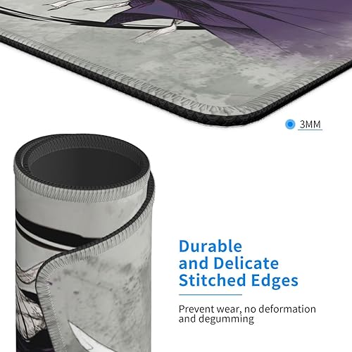 Miniatura 4 de Square Mouse Pad Anime Rurouni Kenshin Mouse Mat Waterproof Non-Slip Small Rubber Gaming Mousepad 7 X 8.6 in