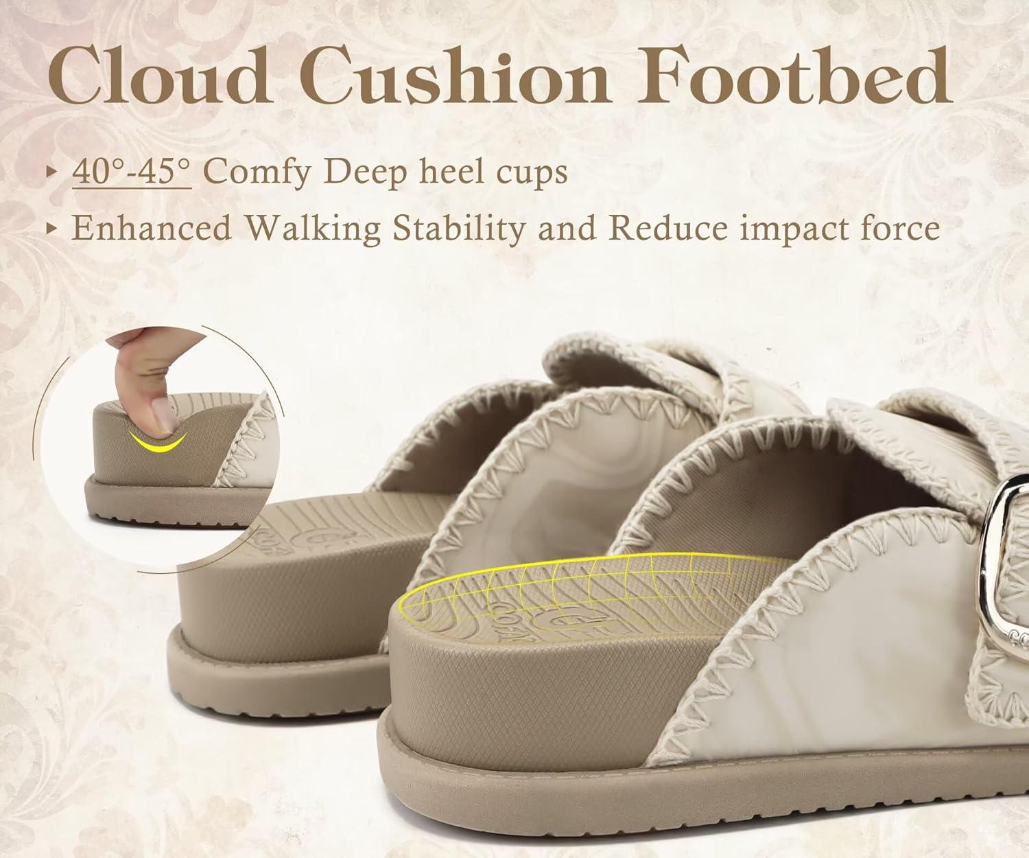 COFACE Clogs for Women Casual Mules Womens Sandals Comfortable Slip On Size 6-12 - Image 5