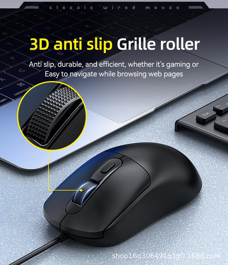 Image of Maine Game Wired USB Mouse, 2400 DPI, 4 Adjustable Levels, Silent, Factory Wholesale Sale (015, 1PACK)