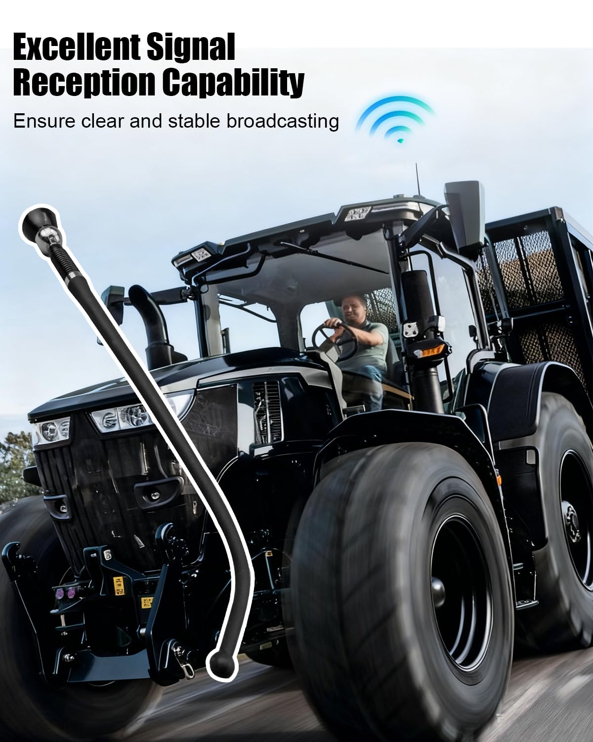 Antenne radio en caoutchouc pour John Deere Kubota Massey Ferguson Yanmar - Antenne en caoutchouc de rechange RMA60