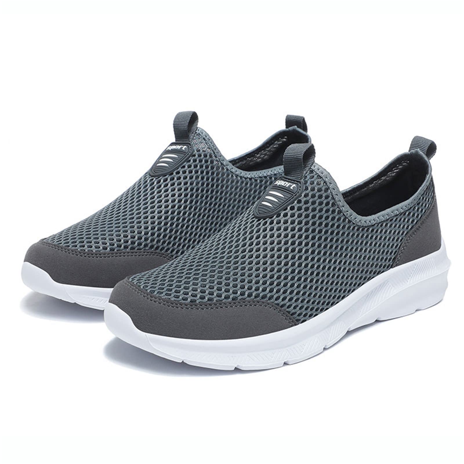 Zapatillas Deportivas veraniegas para Hombre Calzado Casual con Cordones Superficiales de Malla Transpirable