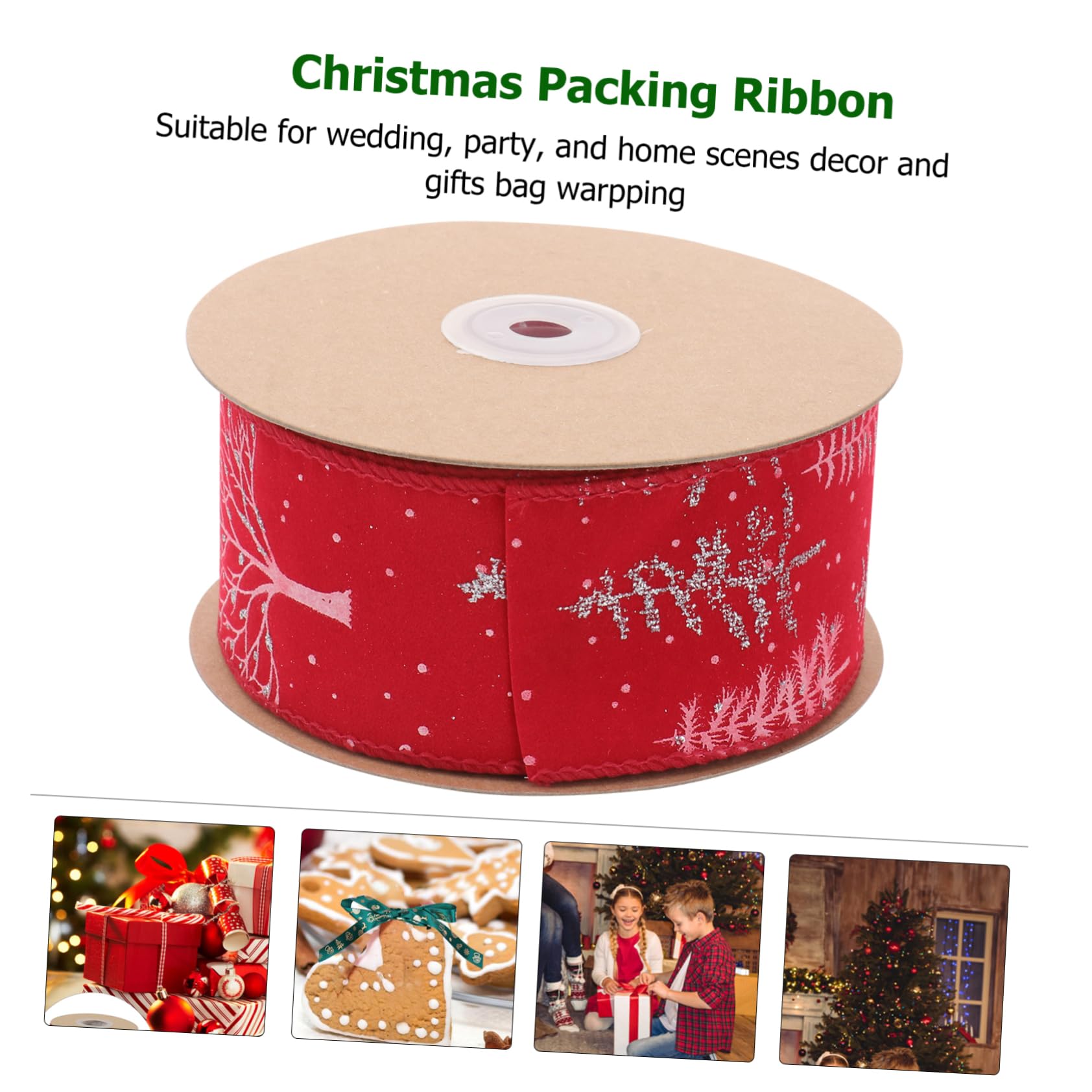 Operitacx 3rollen Weihnachtsbaum Dekorationsband Weihnachtsribbon Für Bastelarbeiten Farbenfrohes Design Für Feste Geschenkverpackung Und Hochzeiten