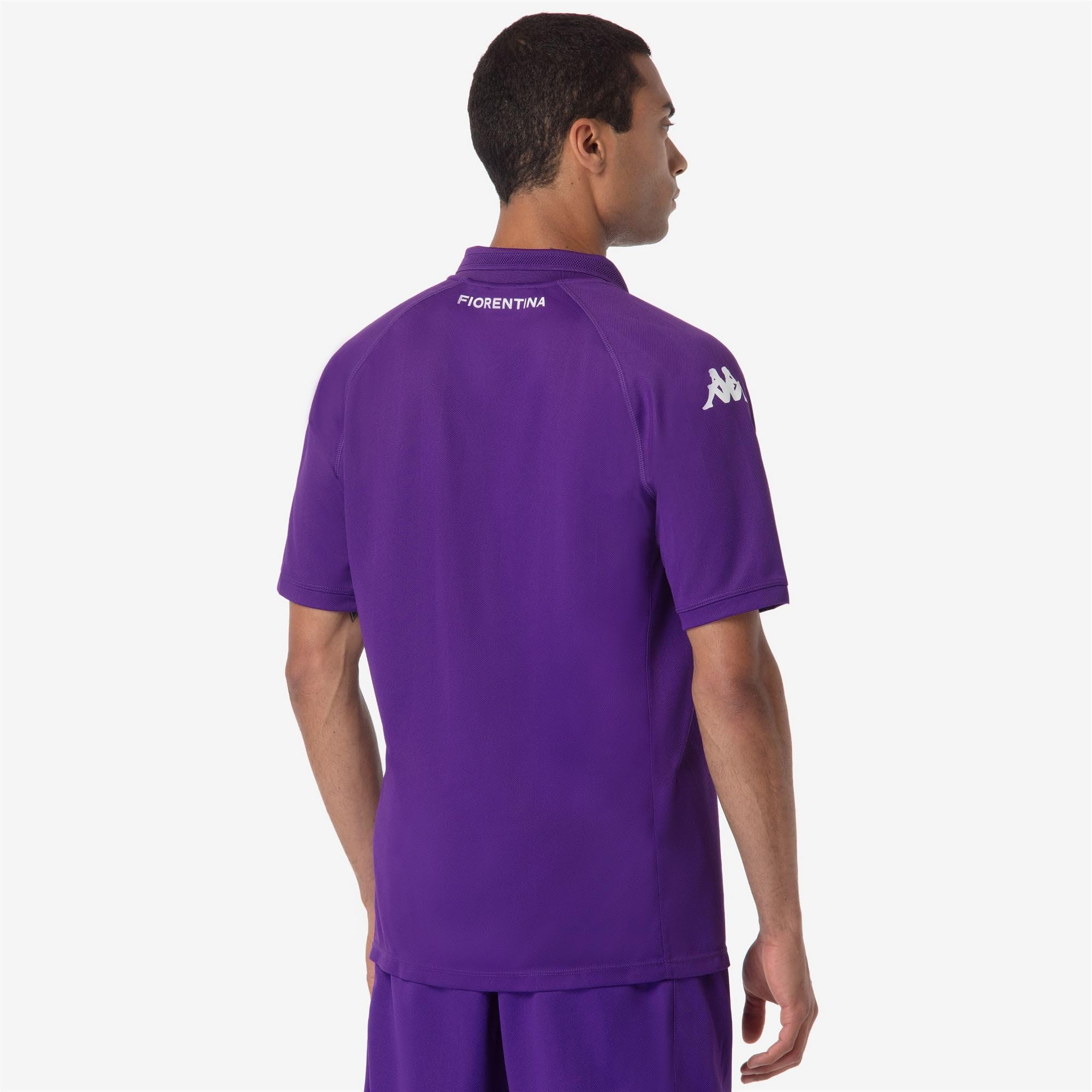 Kappa - T-Shirt, Bambino, Poliestere Riciclato, Calcio, Modello: Kombat 2025 Fiorentina
