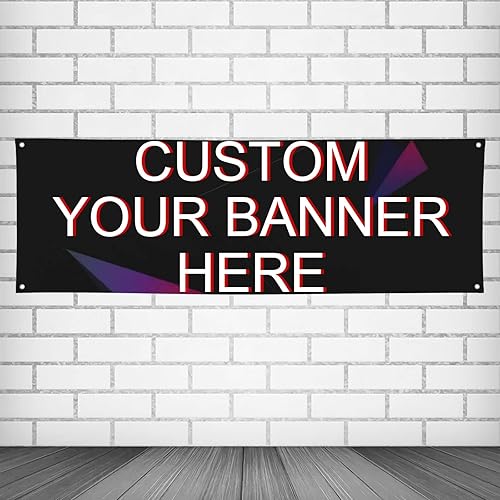 Miniatura 9 de Pancartas y letreros personalizados para exteriores, letrero con texto fotográfico, decoración del hogar, fiesta de cumpleaños, negocios, 6' X 3',4'