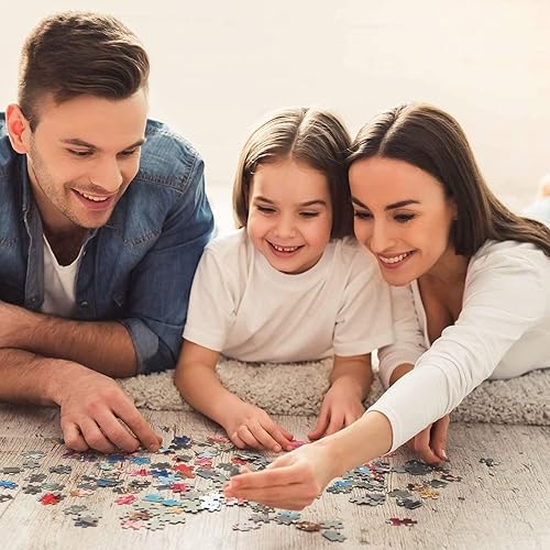 Miniatura 6 de Rompecabezas de 1000 piezas de cuervo y lobo blanco para adultos, rompecabezas para niños, rompecabezas de madera, kit de bricolaje, decoración del