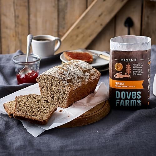Miniatura 7 de Doves Farm - Harina integral de espelta orgánica  Ideal para hornear pan, magdalenas y panqueques  Sabor a trigo y nuez  Harina de grano antiguo