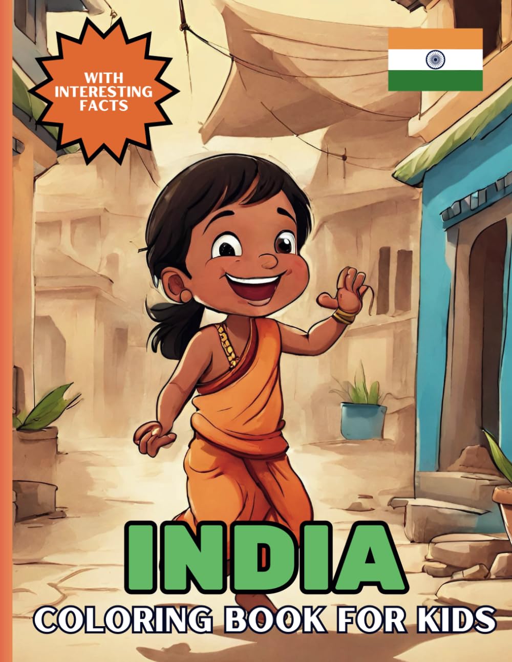 India Coloring Book: With Interesting Facts