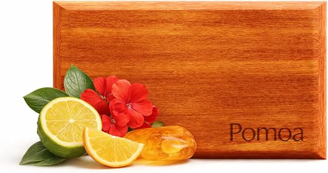Car Air Freshener with Premium Leather Visor Clip, North American Alder Wood Scent Diffuser, Refillable Solid Wood Odor Eliminator for Vehicle Cabin, Truck & SUV, No Liquid, No Mess(Amber Forge)