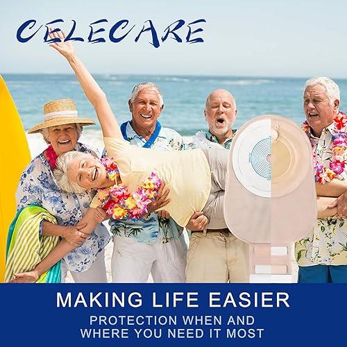 Miniatura 8 de Bolsas de colostomía, 20 unidades, bolsas de ostomía de una sola pieza, suministros de ostomía para ileostomía, colostomía, cuidado del estoma de