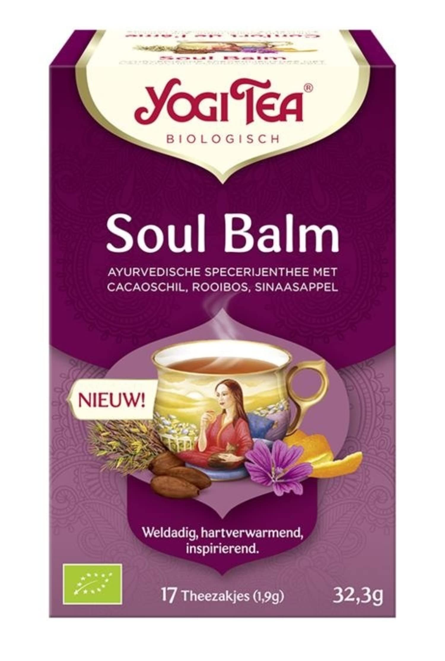 YOGI TEASoul Balm Organic 17 Bags, Purple