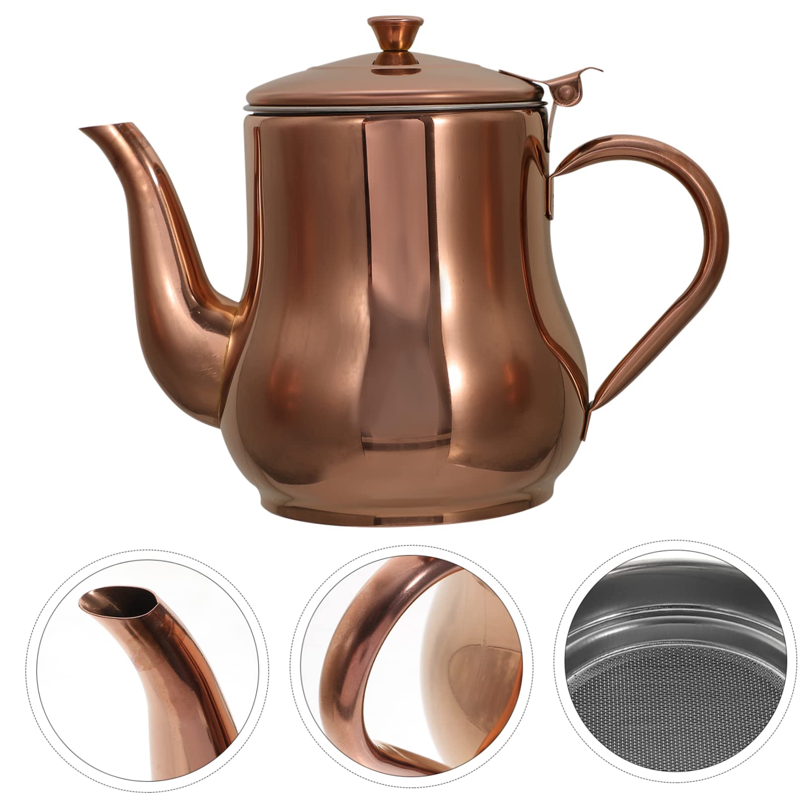 Didiseaon Recipiente Duradera de Aceite para Acero Inoxidable de 500ml Práctica Colador Integrado y Diseño Multiusos Adecuado para Cocina