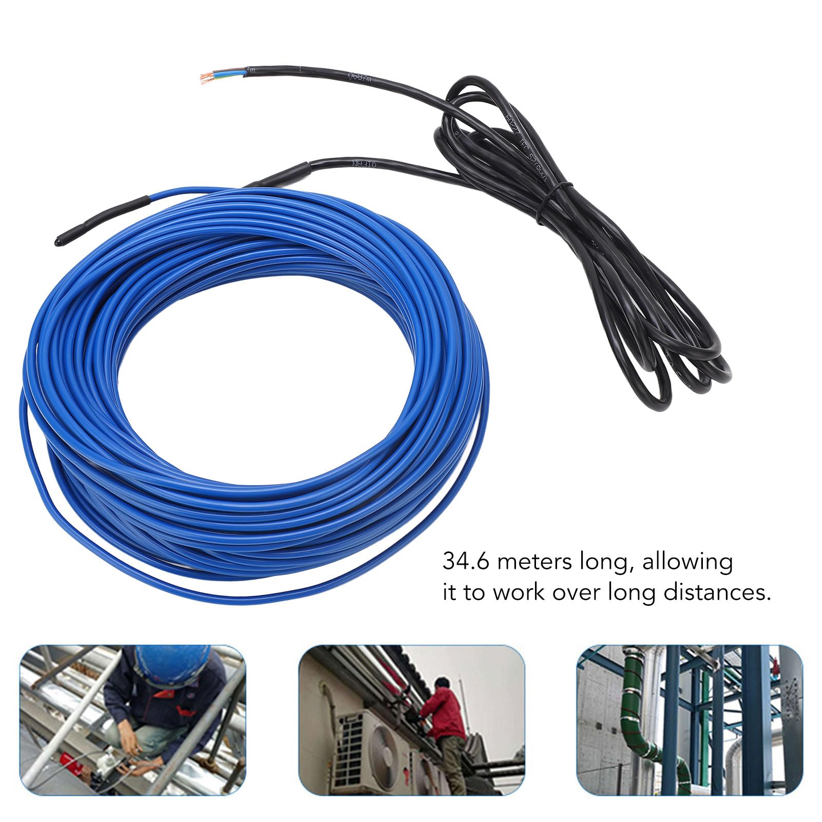 Cavo Scaldante 20 M, Riscaldamento Rapido, Protezione Tubi, Impermeabile IPx7, 300 W, per, Scantinati, Garage (220-240v)