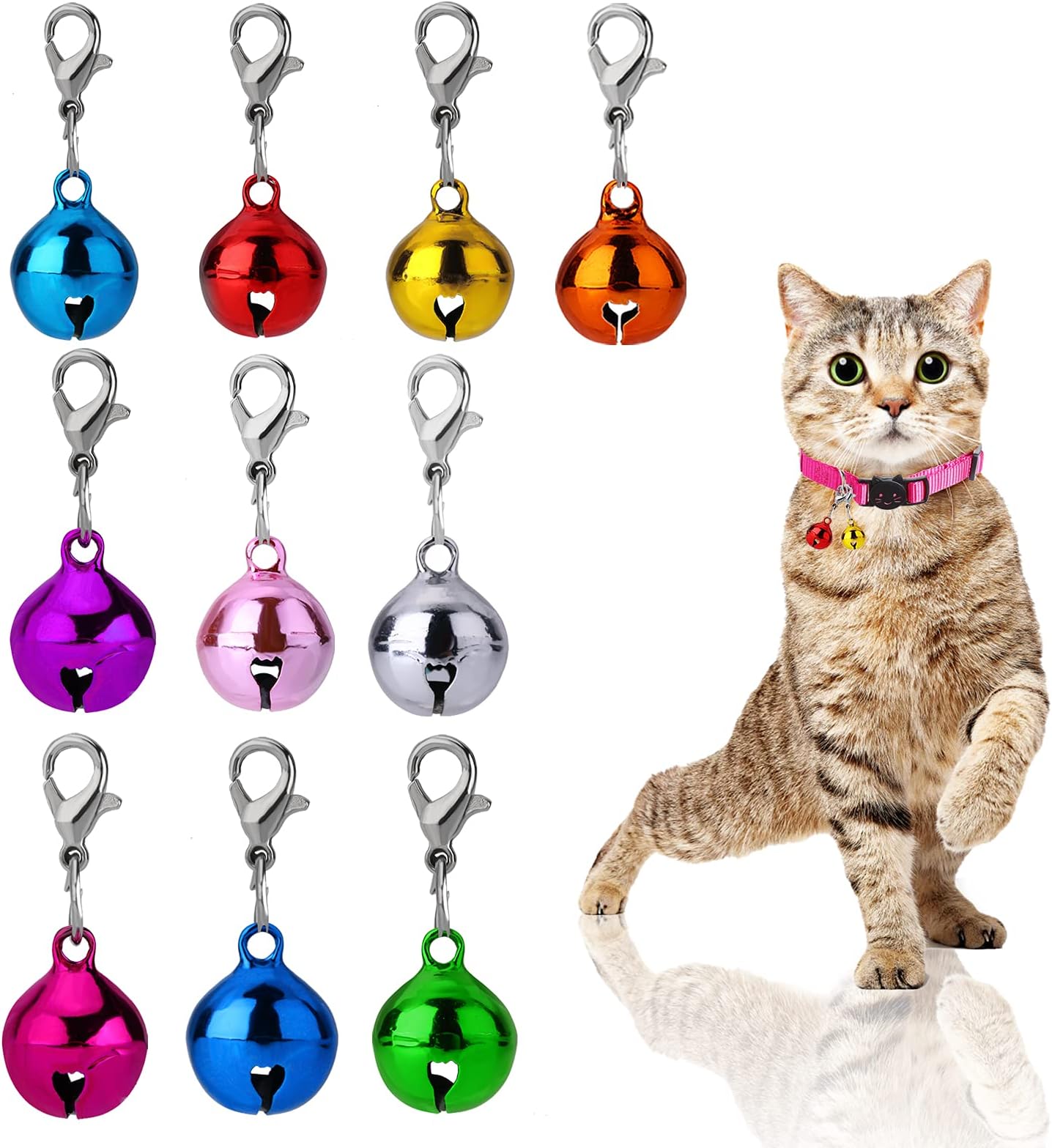 10 Colors Cat Dog Collar Bells