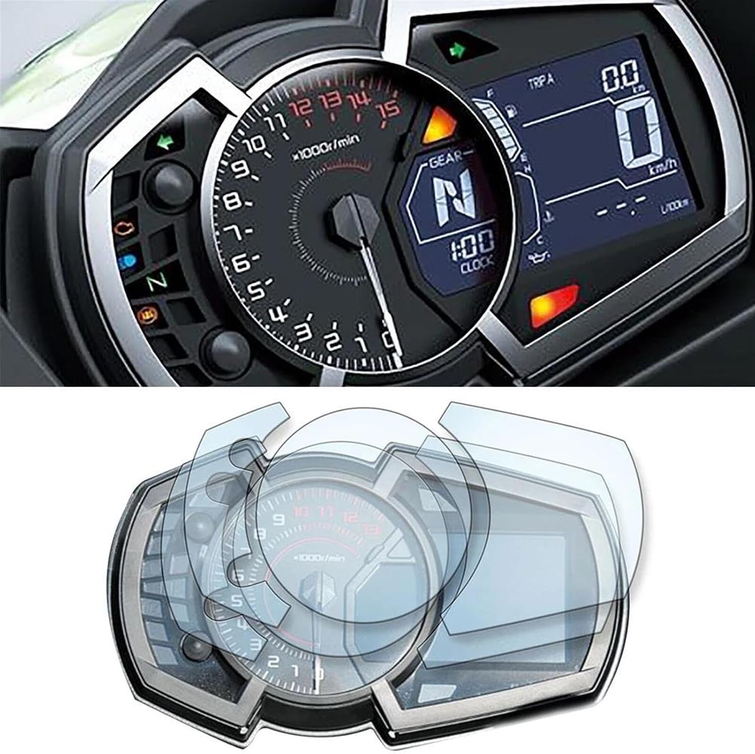 ダッシュボード保護 に適合するZX-25R用 2020 2021 2022 オートバイスクラッチクラスタースクリーンダッシュボード保