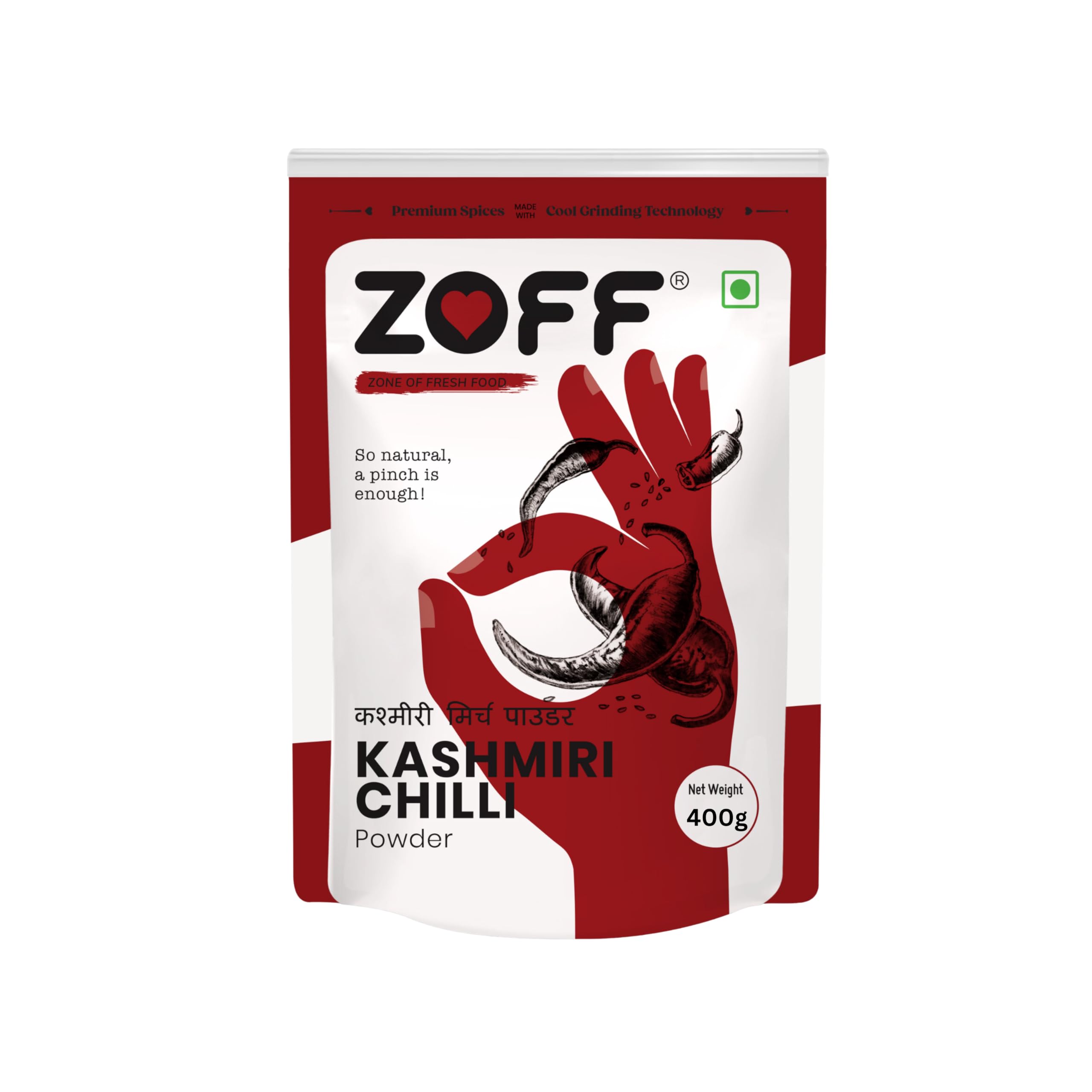 Zoff Kashmiri Red Chilli Powder | Pure & Natural | New Weight 400 gm (B0D671MPH5) Amazon Price History, Amazon Price Tracker
