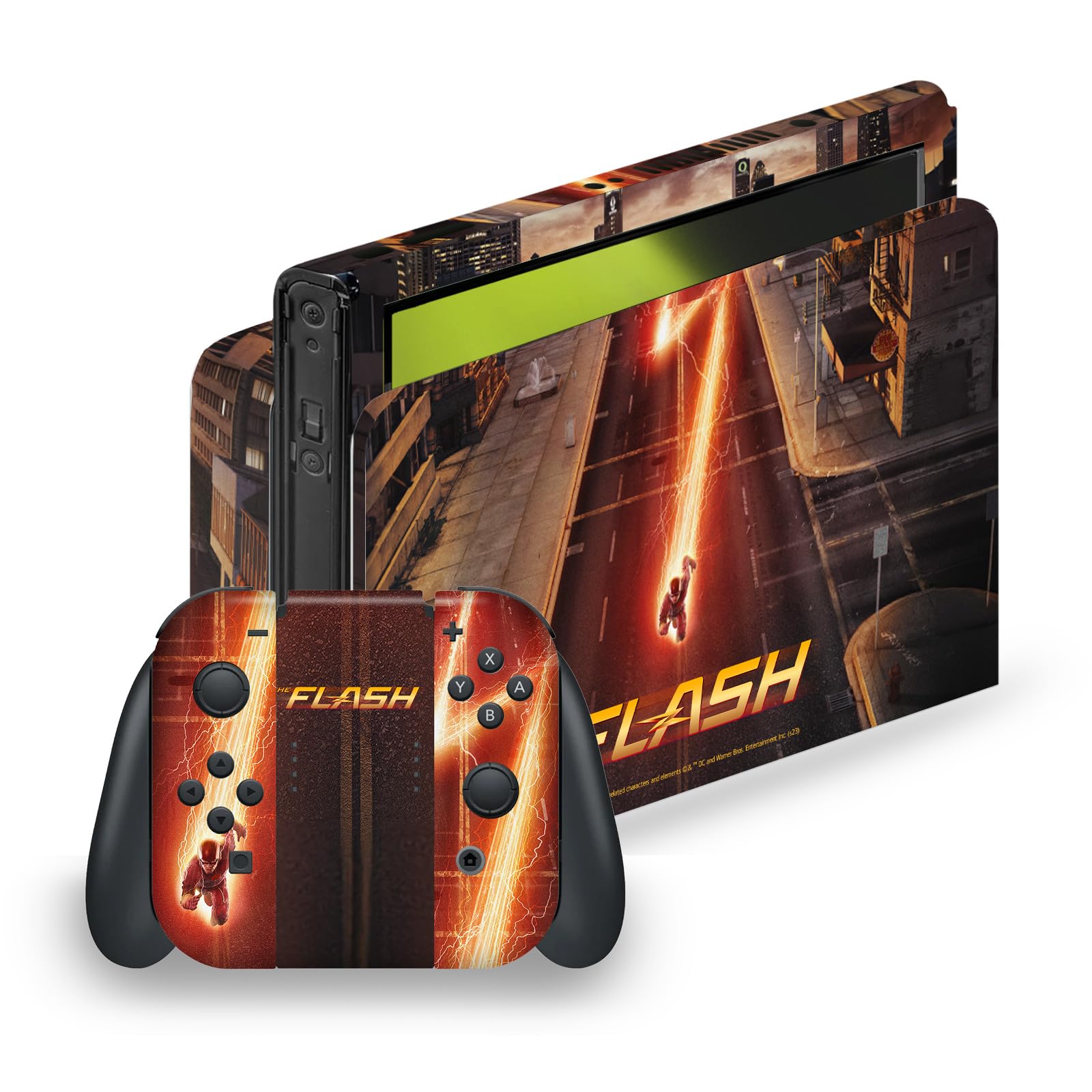 The Flash peau autocollant Nintendo Switch OLED anti-rayures - 7