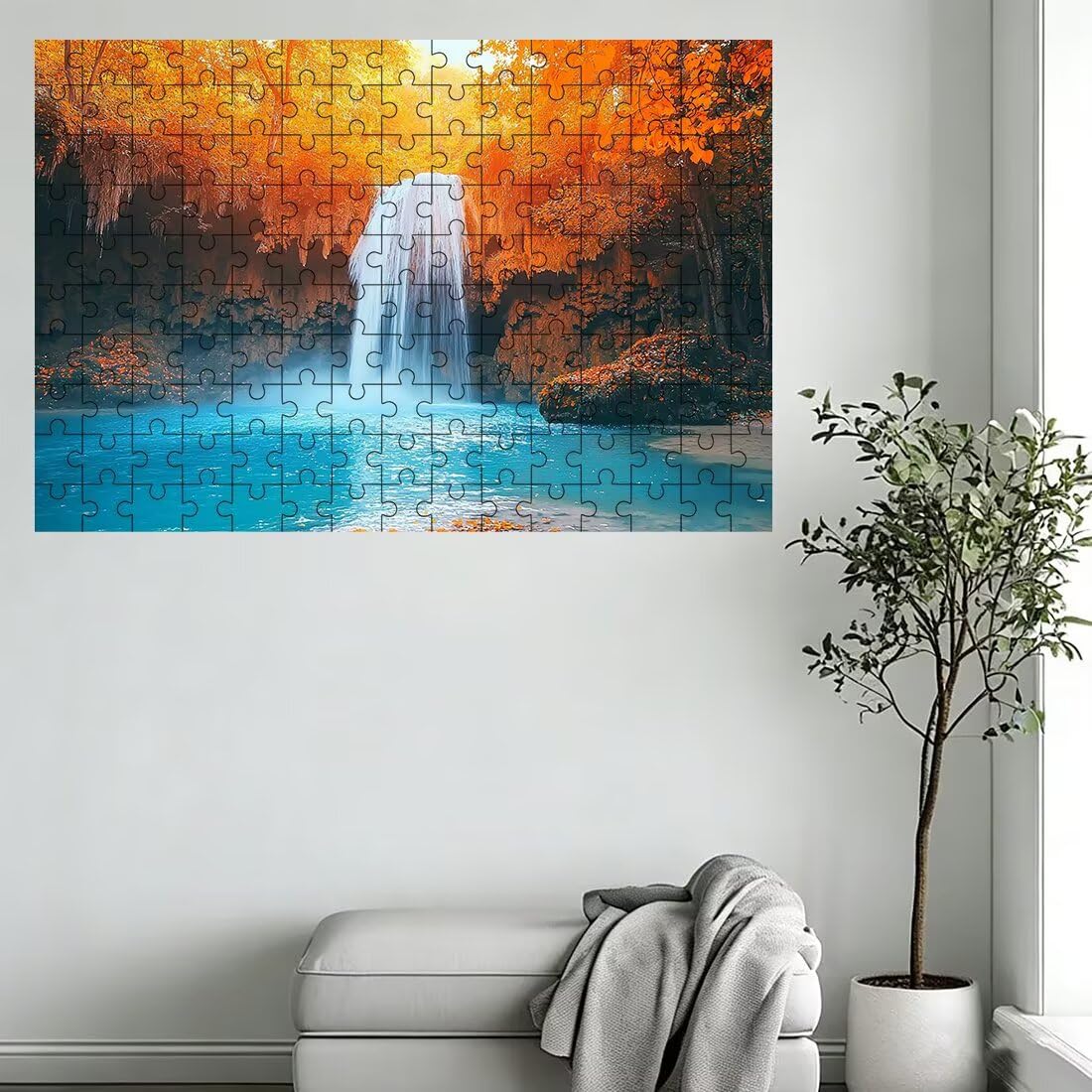 Puzzle 2000 elementów dla dorosłych, puzzle 2000 elementów jesień, puzzle dla dorosłych z wykwintnym pudełkiem do pakowania, gry edukacyjne, duże drewniane puzzle, prezent dla kobiet do dekoracji