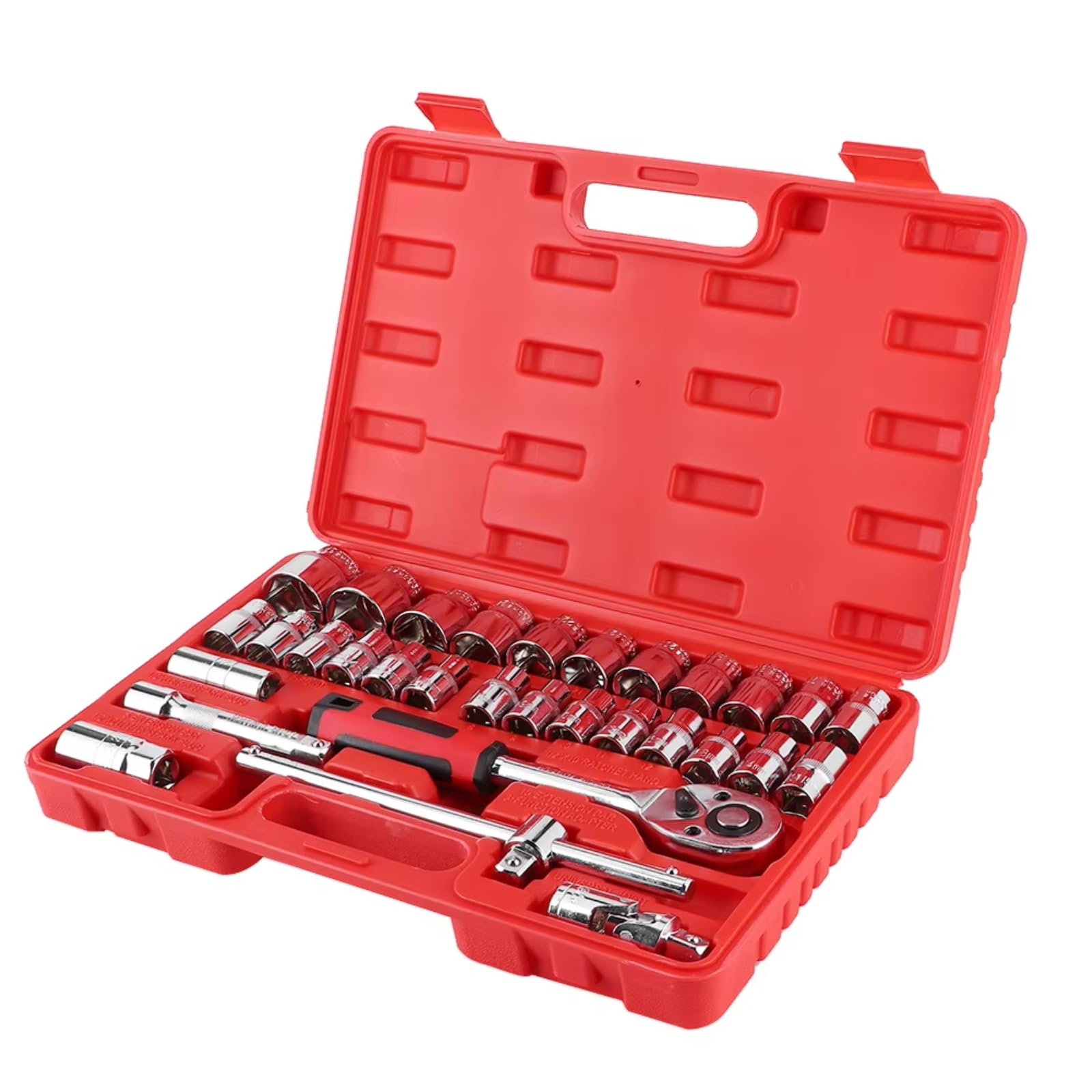 Set attrezzi da meccanico 32 Pz 1/2in DR Set Prese A Cricchetto Kit Strumenti Per Chiavi A La Riparazione Auto Strumenti La Casa Utensili Manuali Strumento A Cricchetto E Custodia