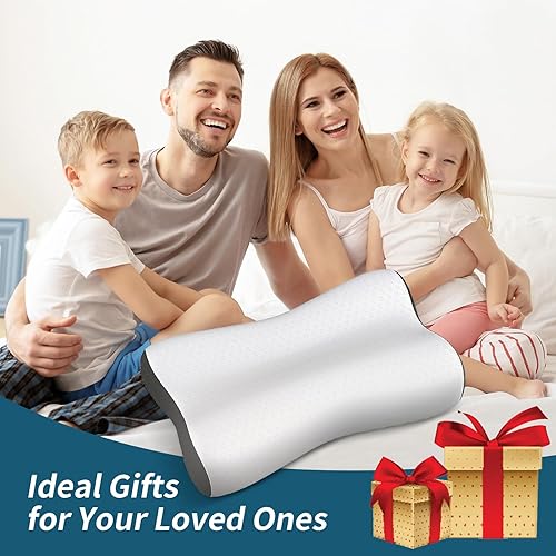 Miniatura 7 de Almohada cervical para el cuello  Almohadas de contorno para aliviar el dolor de cuello, almohada ergonómica para dormir de lado para dormir,