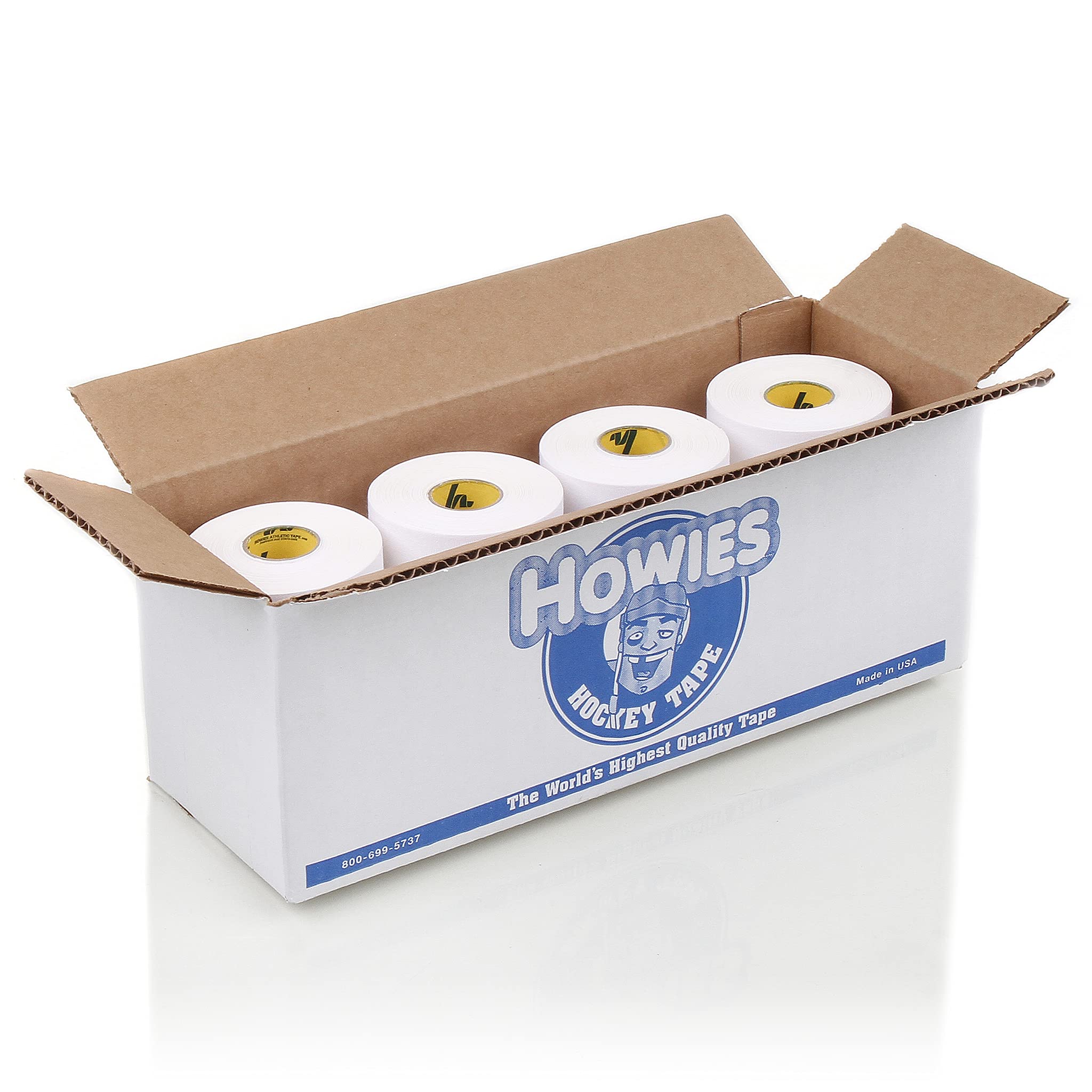 Howies Athletic Tape - 2 x 15yd White Athletic Tape Pro Grade Strength - Sports Tape for Athletes